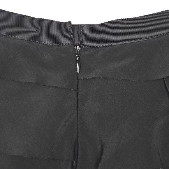 Doncaster Womens Black Tiered Ruffled Pure Silk Chiffon Pencil Skirt Size 2 - Picture 3 of 7